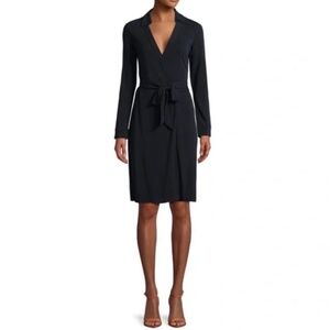 Diane von Furstenberg Jeanne Two Long Sleeve Wrap Dress